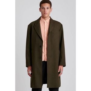 Saturdays New York City Kawano Wool Overcoat Large